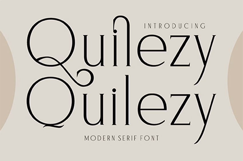 Quilezy Modern Serif Font