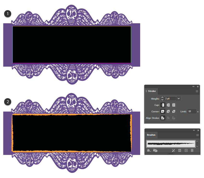 How to stroke background logo shape
