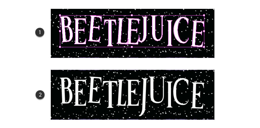 How to adjust the beetlejuice movie font