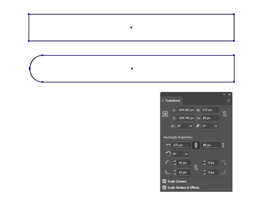 how to create a rounded rectangle