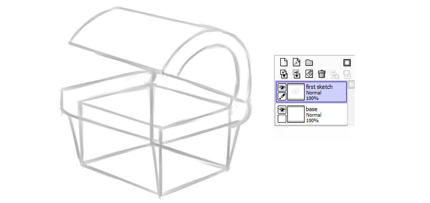 Initial shape of the chest