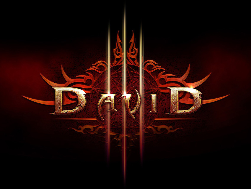David Anakin shared his result from a Diablo III inspired text effect tutorial by Tony Aube