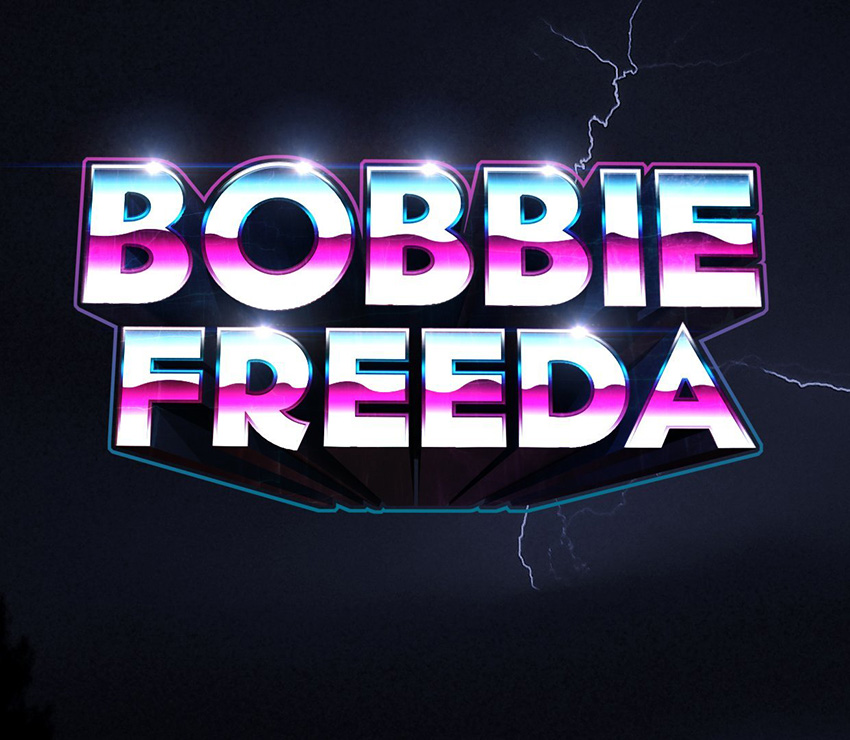 User skanonymous commented with their result from a fun 1980s-inspired text effect tutorial by Rose