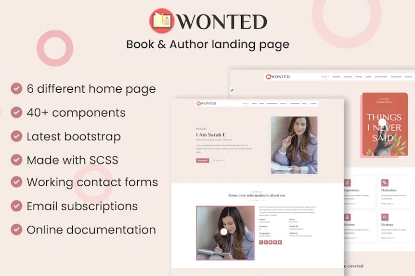 Wonted HTML ebook template
