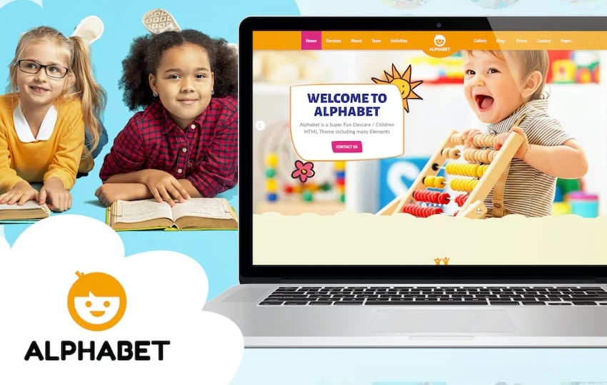 Alphabet HTML template