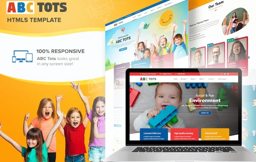 abc tots html template