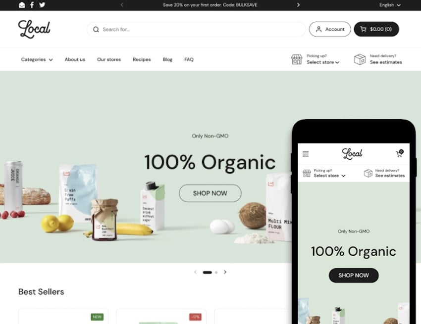 Local Shopify theme
