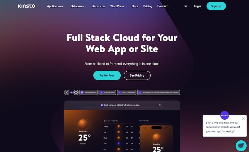 Kinsta triadic color scheme