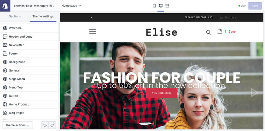Customizing your theme