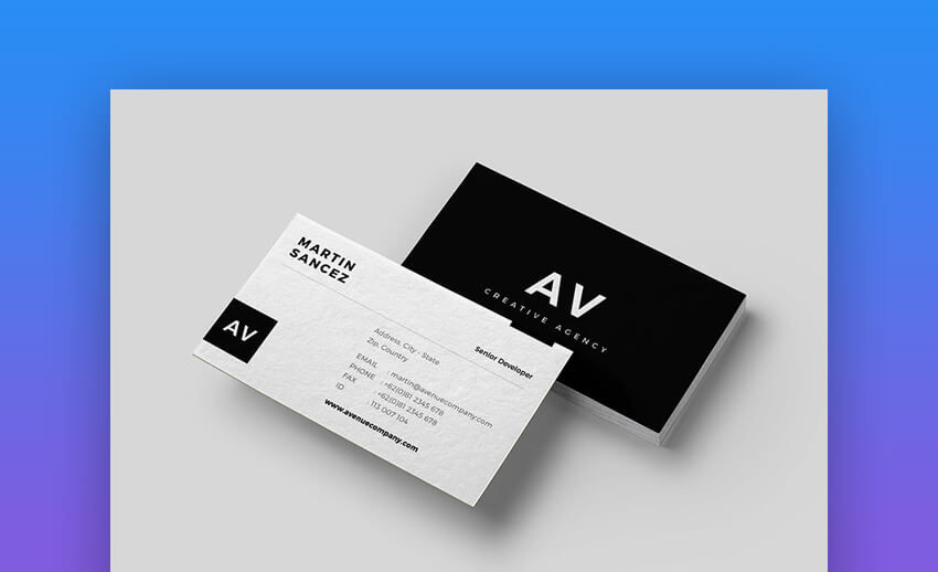 Clean Business Card