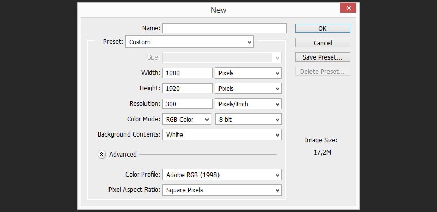 Creating a new document