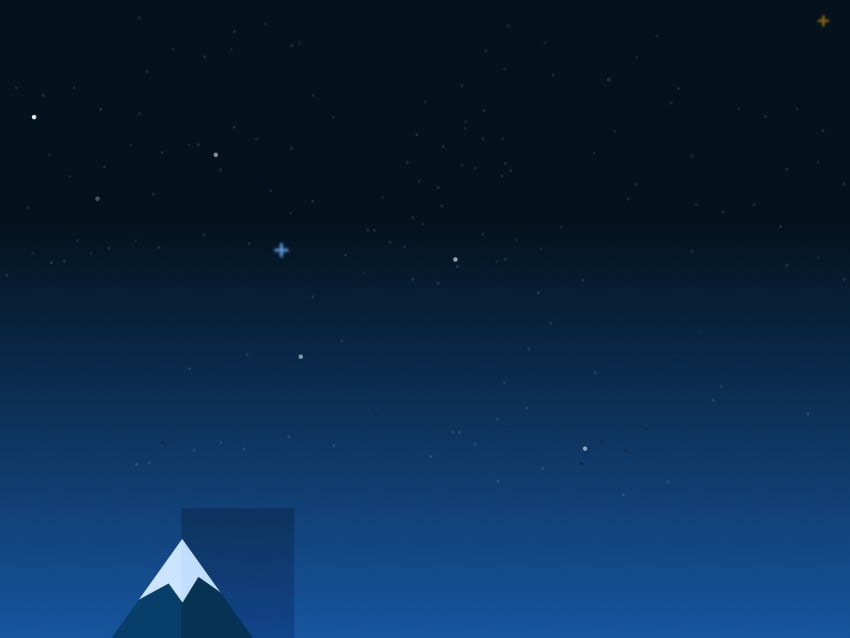 Mountain peak shadow - adjust blending and opacity