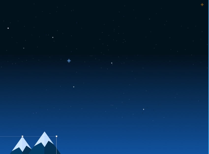 Duplicate mountain peak