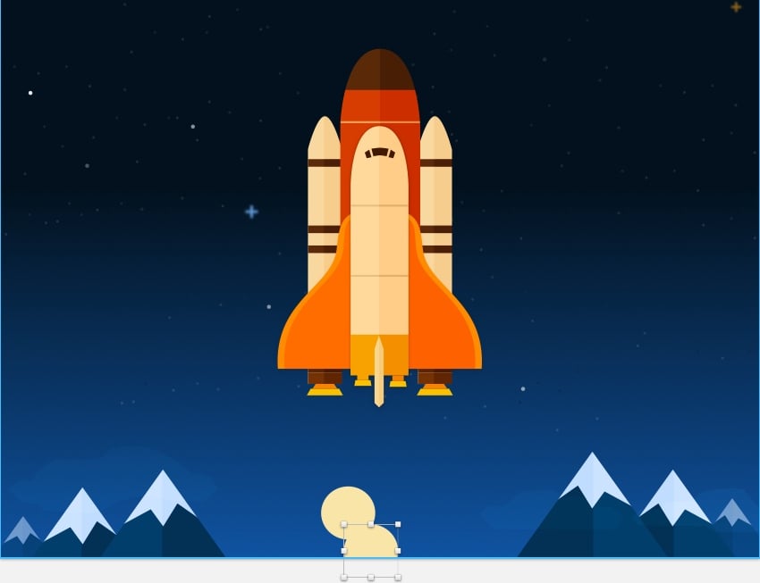 Wall of exhaust gases - duplicate circle