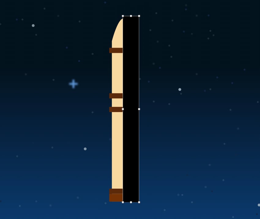 Rocket booster - draw shadow