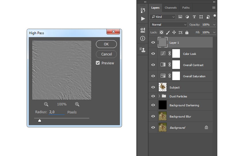 Adding high pass filter