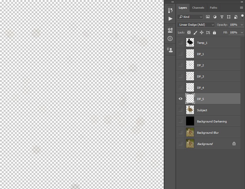 Changing blending mode