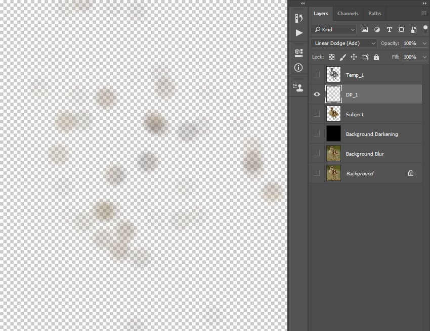 Changing blending mode