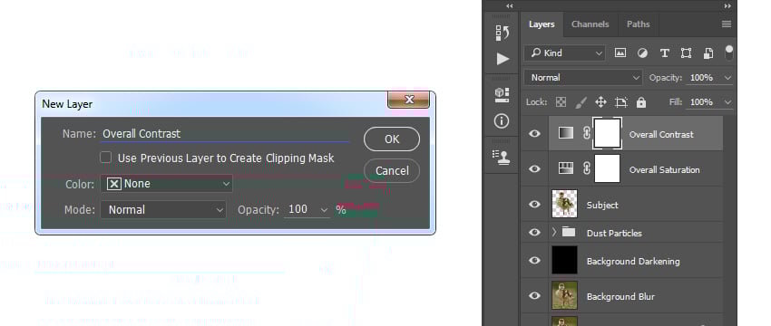 Creating new gradient map adjustment layer
