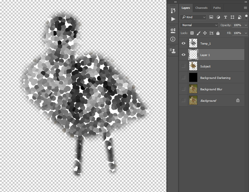 Creating new layer using selection