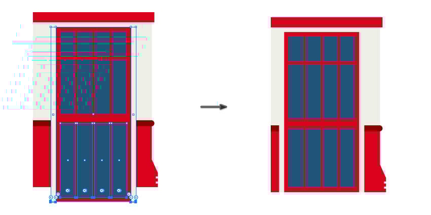 Duplicating the door