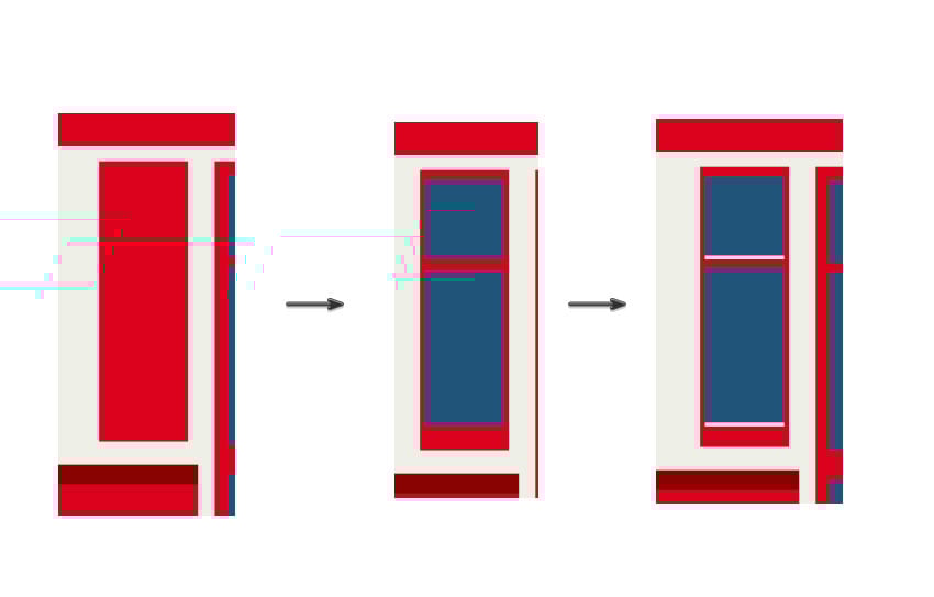 Creating the windows of the tram