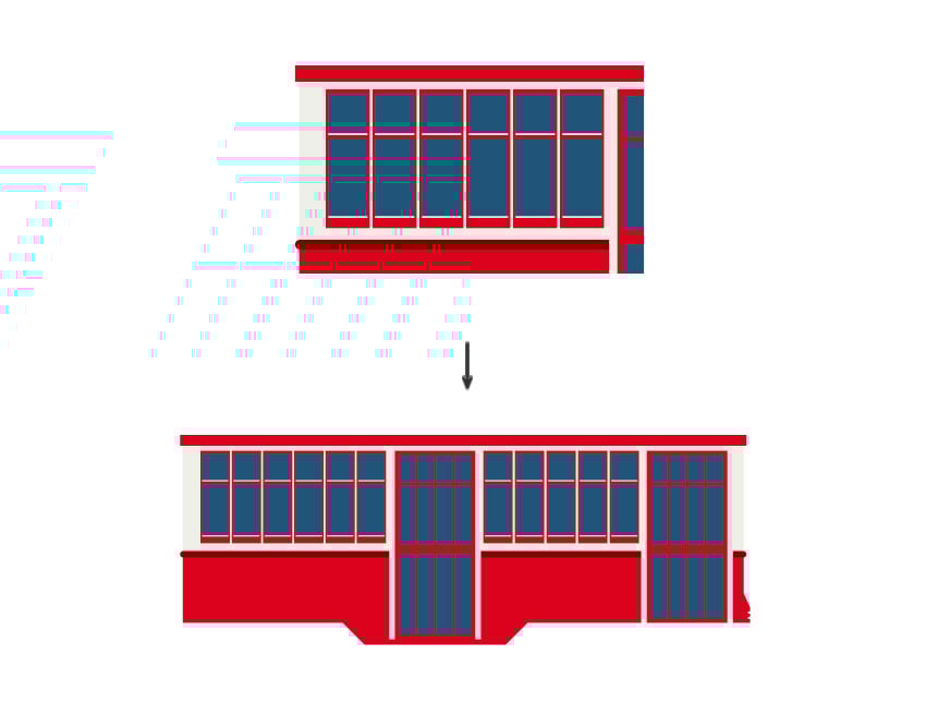 Duplicating the windows in the car