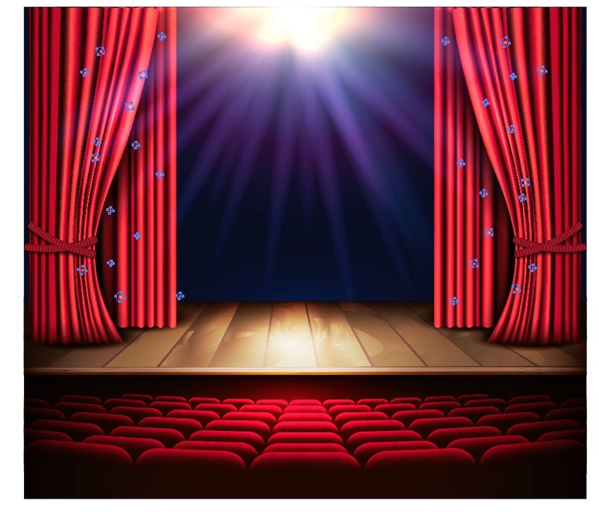 add sparkles into curtains