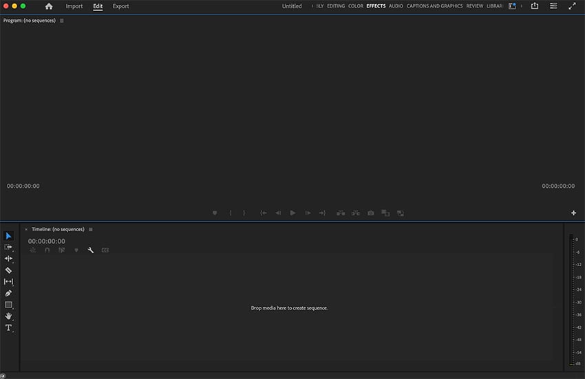 Premiere Pro timeline