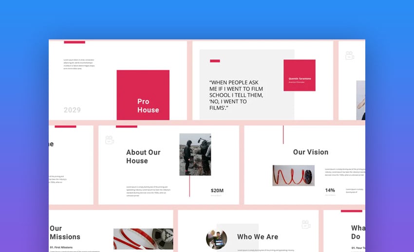 Production House PowerPoint template