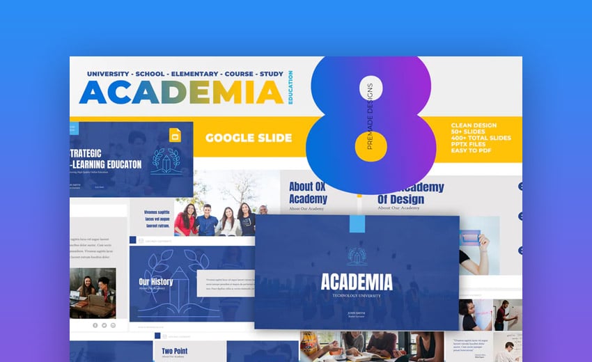 Academia Education Google Slides template