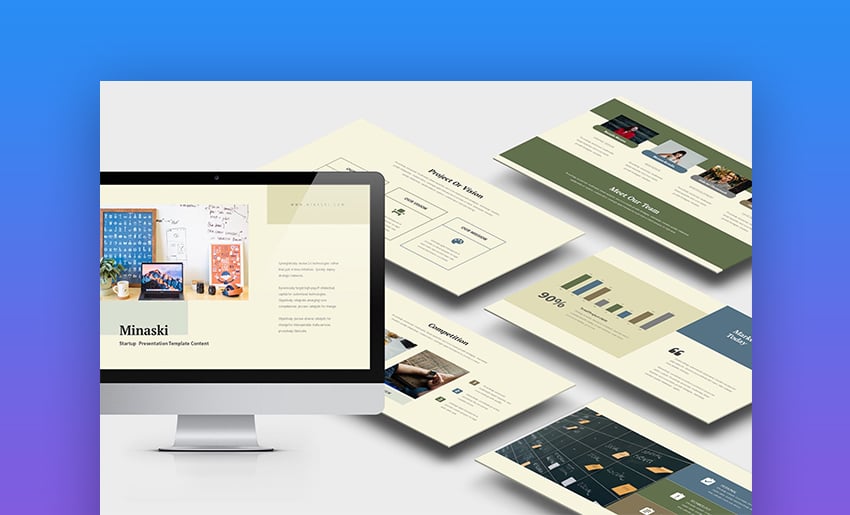 Minaski : Plantilla Keynote para plan de negocio de startup