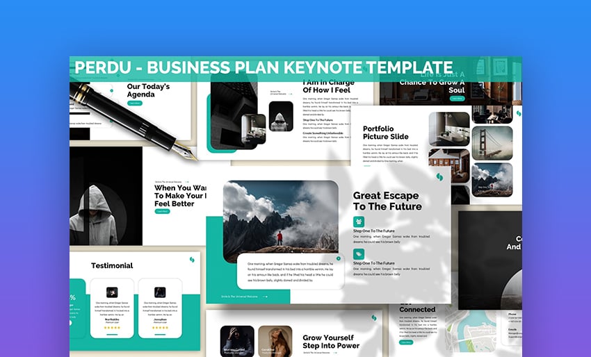 Perdu - Inspiradora plantilla para plan de negocios