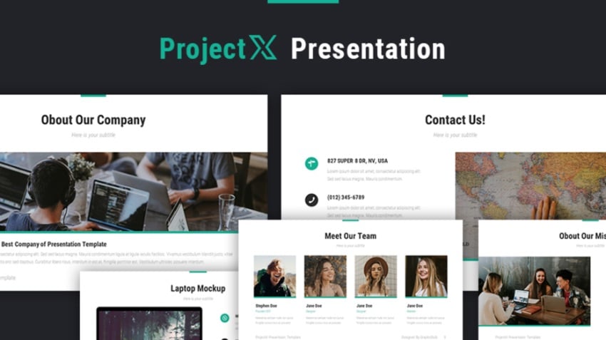 Projectx business Keynote template free