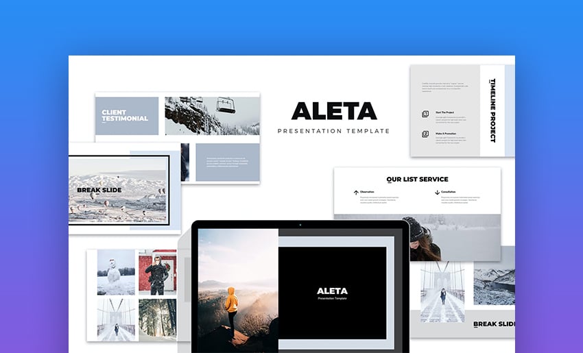 Aleta - Tema de Invierno en PowerPoint