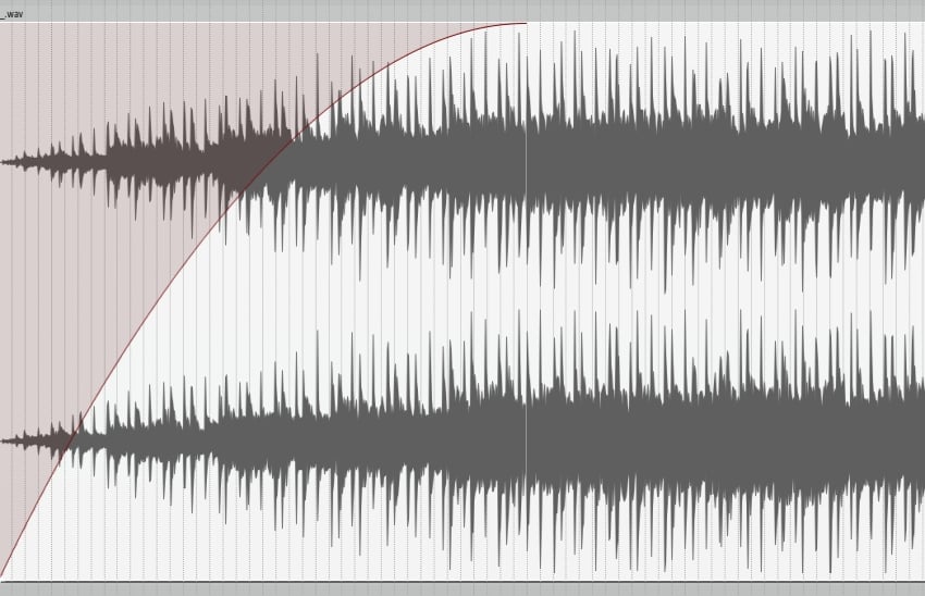 Logarithmic fade curve