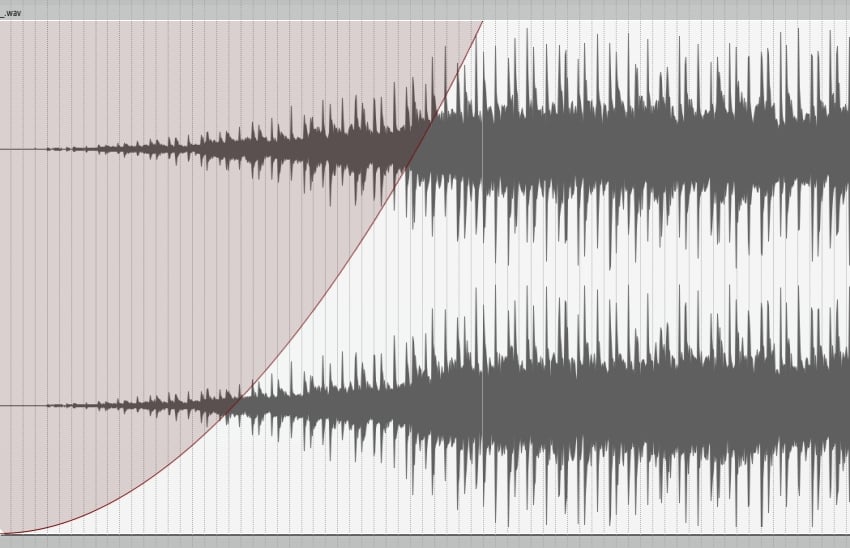 Exponential fade curve