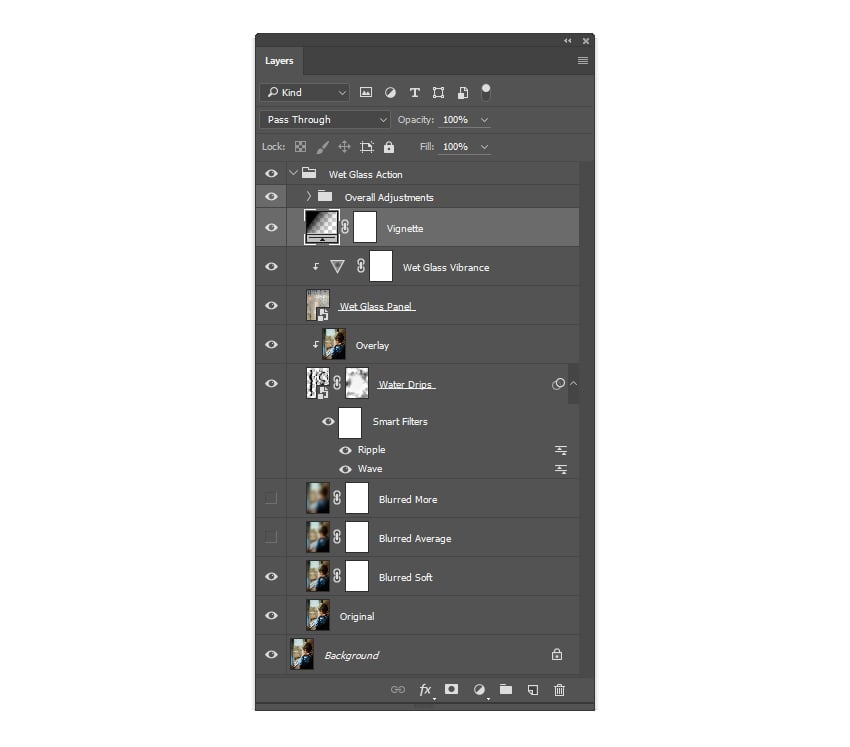 Organising Vignette layer