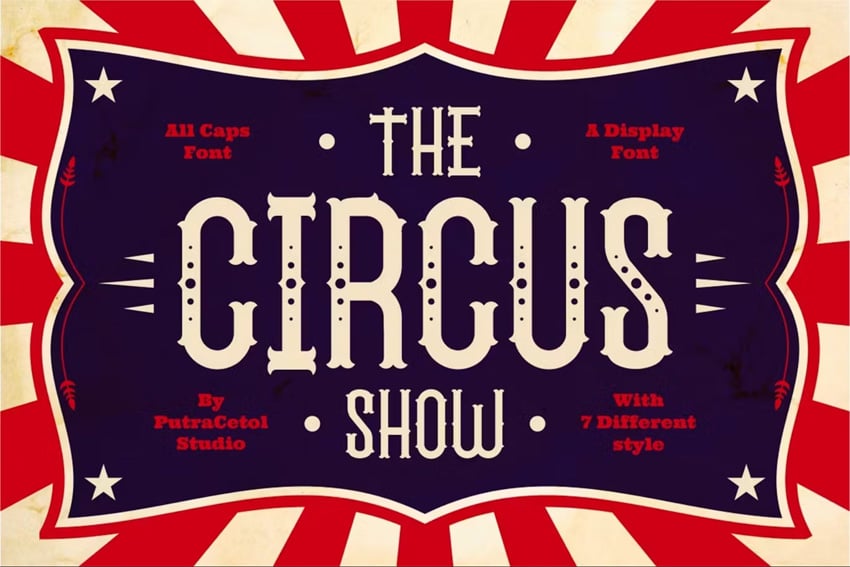 circus show font