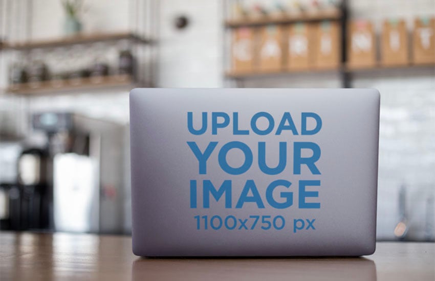 Laptop Sticker Mockup