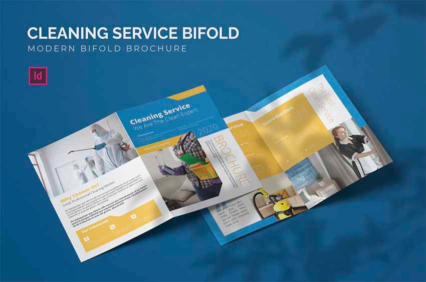 Cleaning Brochure Design Templates