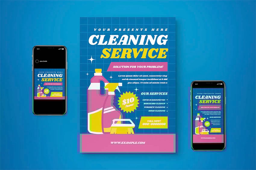 Cleaning Leaflets Examples