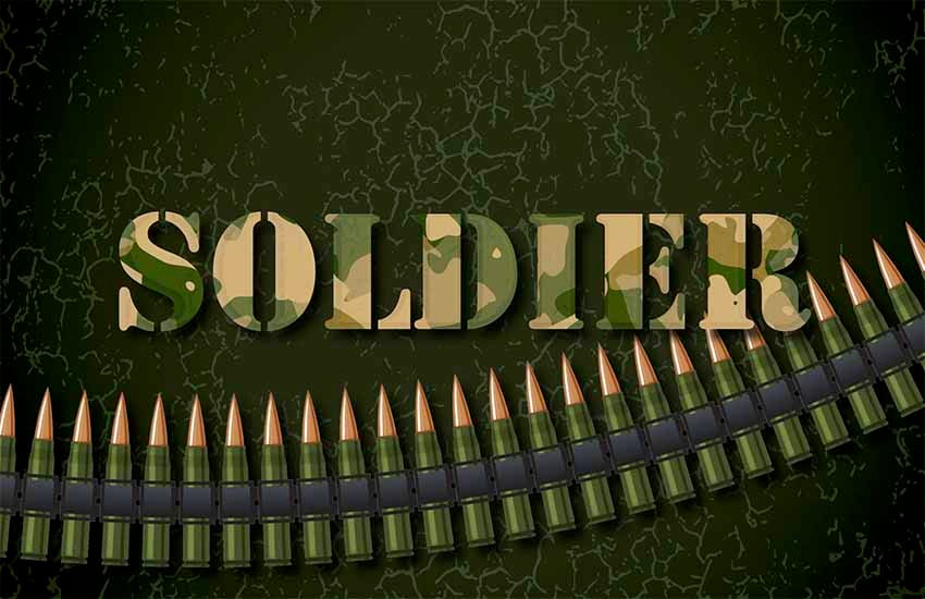 Combat Stencil Text Effect