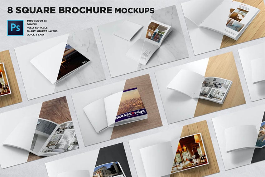 Square Mockup Brochure