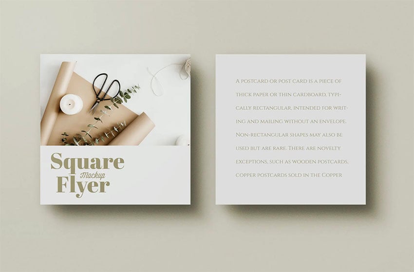 Square Flyer Mockup
