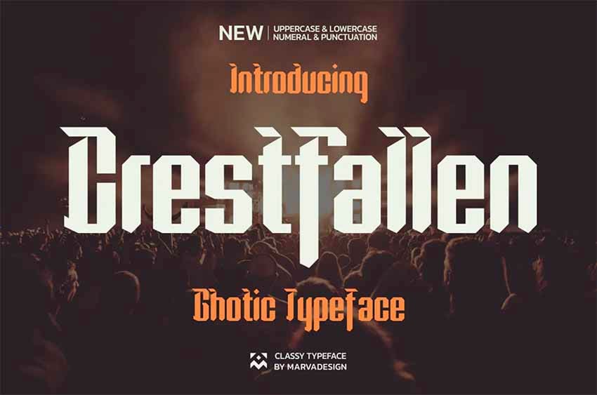 Crestfallen Rock n Roll Font