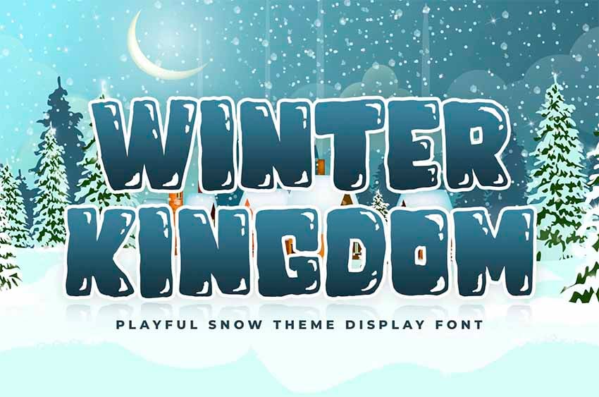 Winter Kingdom Icy Font