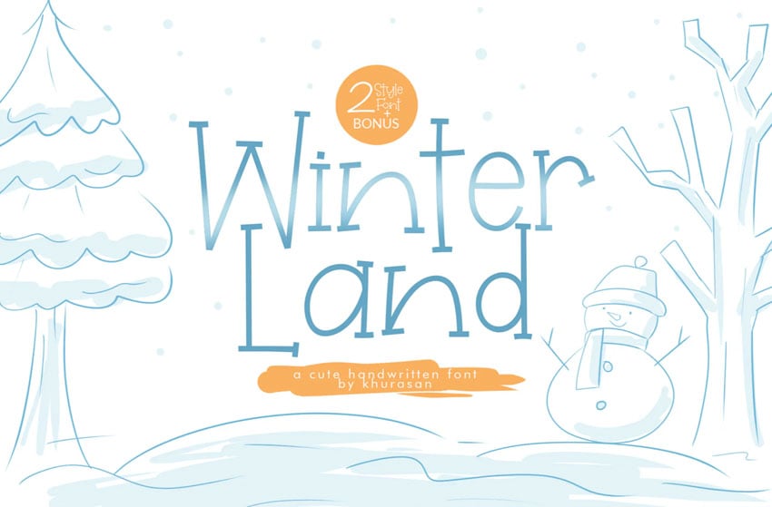 Winterland Icy Font