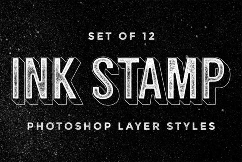 Ink Stamp Layer Styles Photoshop