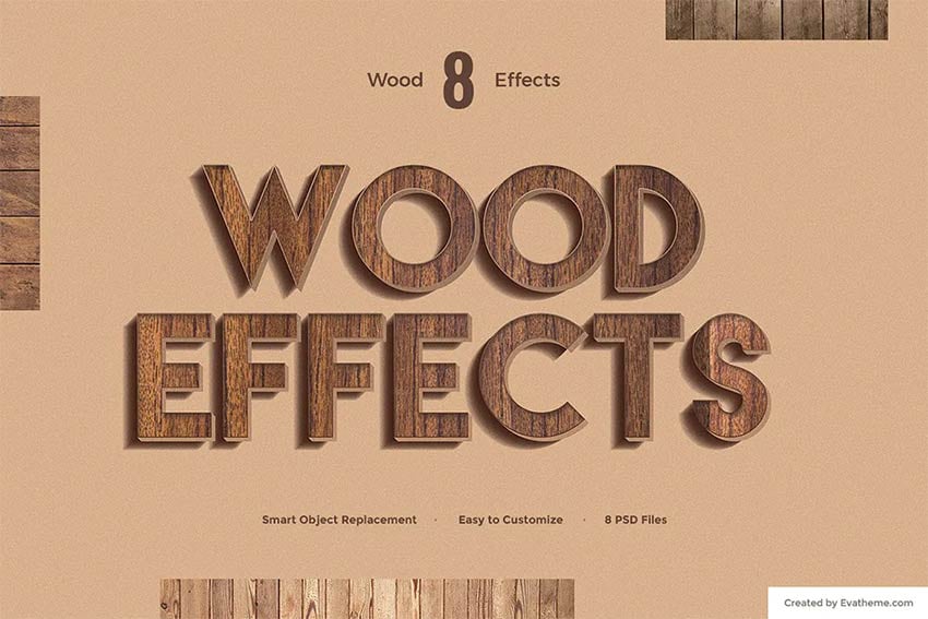 8 Wood Text Effects in Photoshop